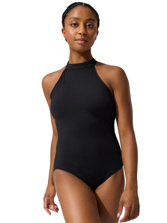 Capezio Ladies Rugosa Leotard - Black
