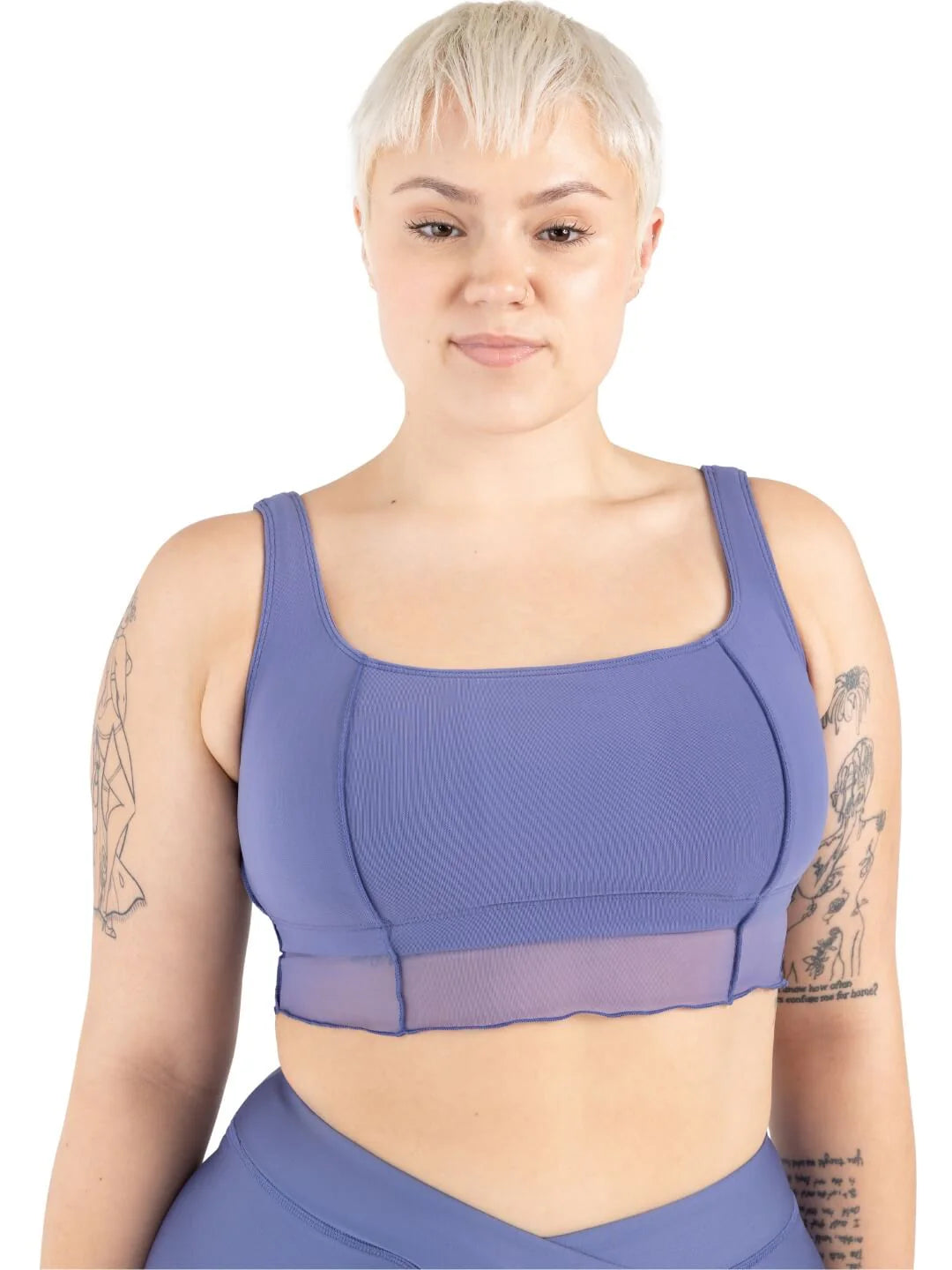 Capezio Eventide Crop Top - Storm Blue