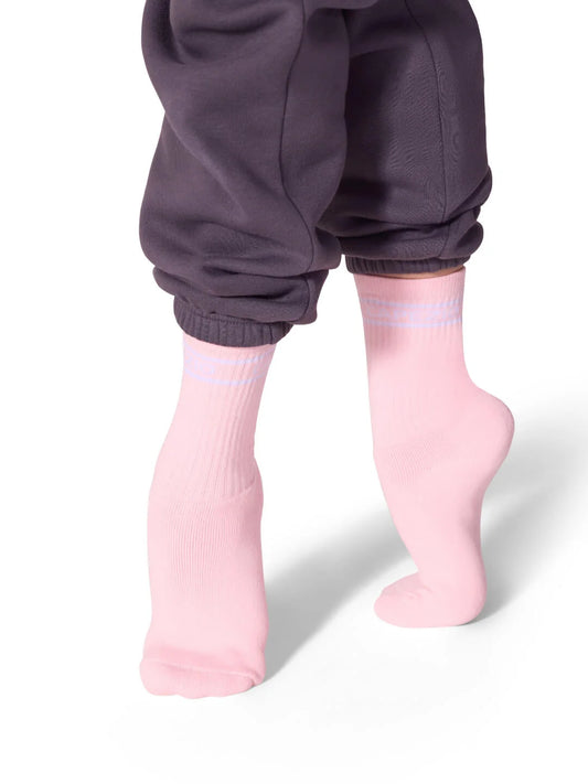 Capezio Varsity Crew Socks - Pink