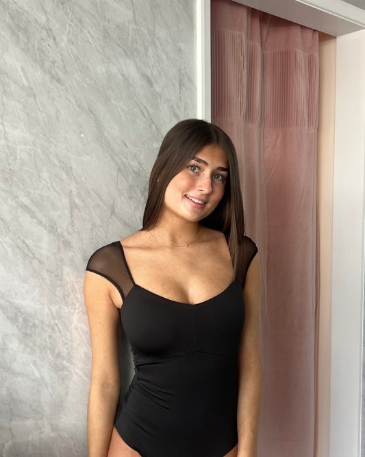 Capezio Moonstruck Cap Sleeve Leotard - Black