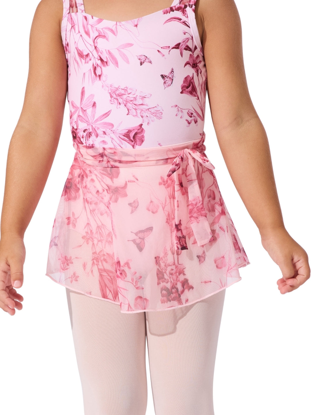 Capezio Girls Fae Ribbon Skirt - Pink