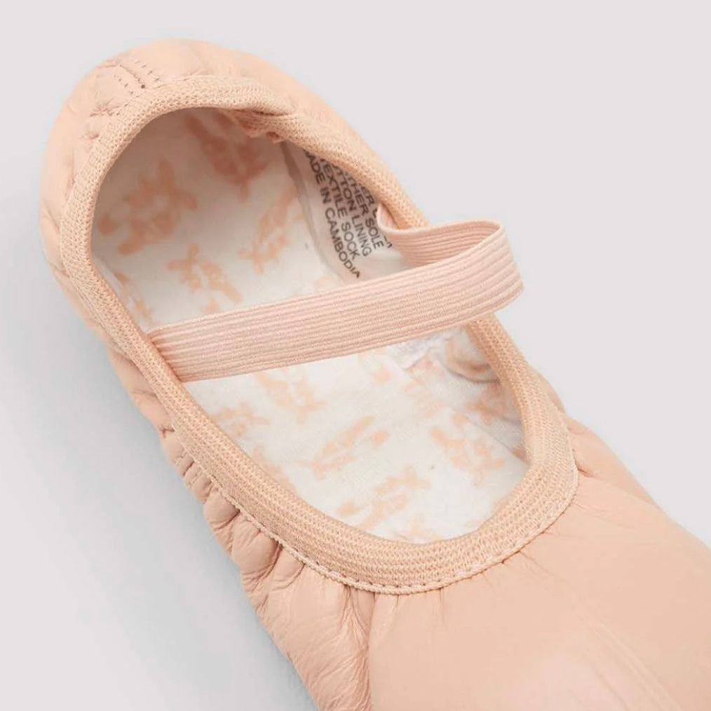 Bloch Adults “Giselle” Elasticated Leather Full Sole Ballet Shoe - Pink