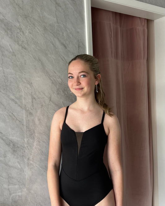 Mirella Tweens Celestia Camisole Leotard - Black