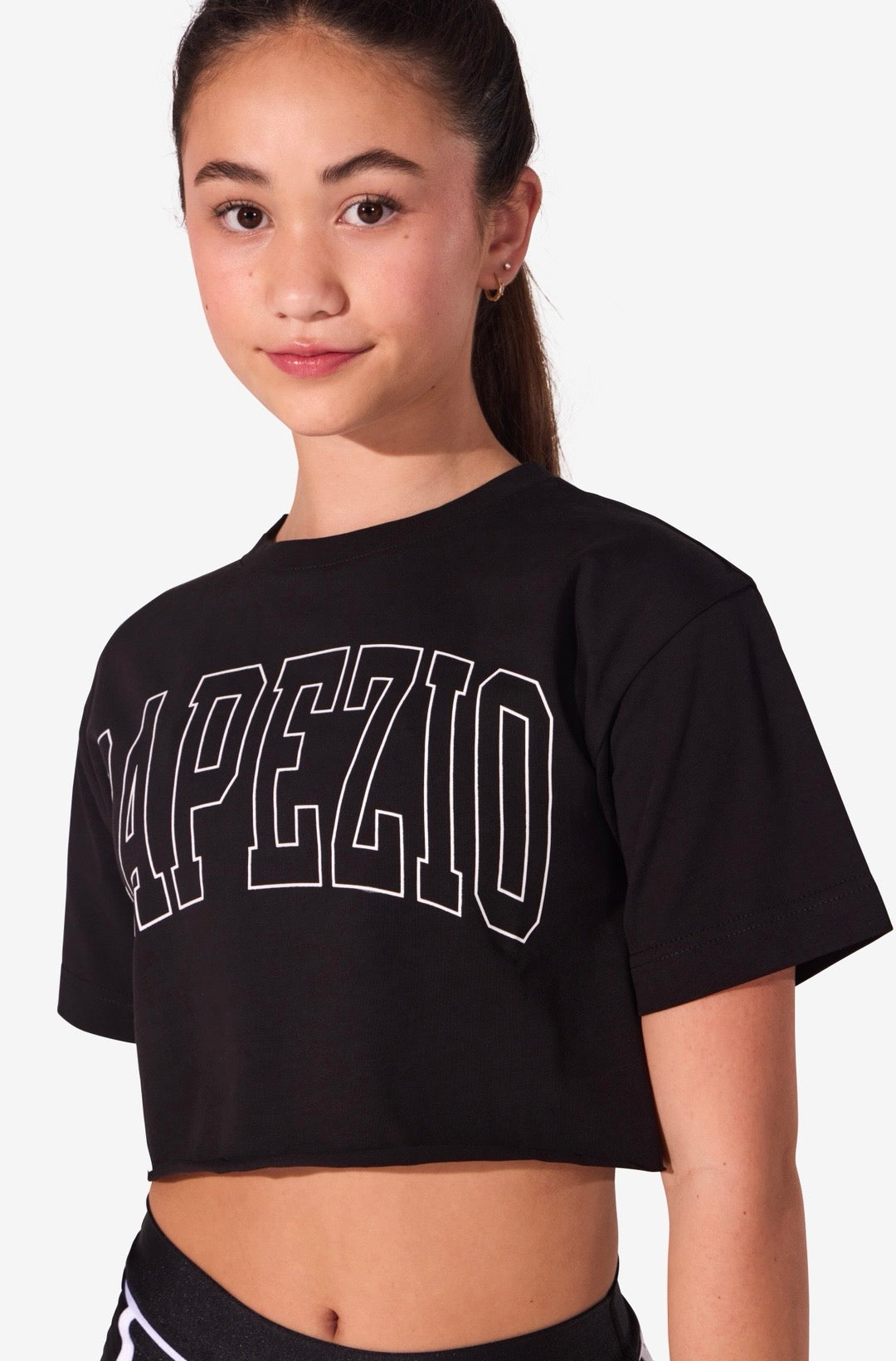Capezio Tweens Jet Setter Campus Box Tee - Black