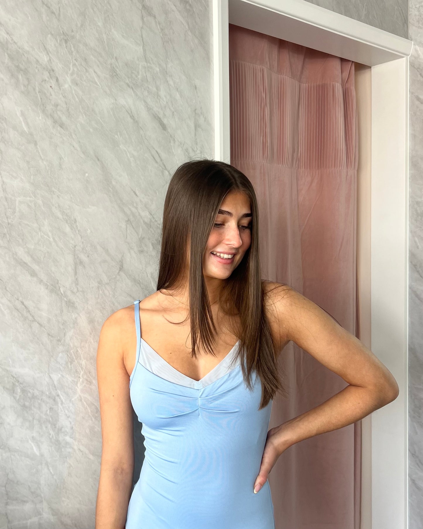 Capezio Anemoia Camisole Leotard - Horizon Blue