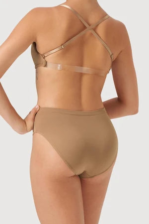 Bloch Ladies Deva V Front Bra - Tan