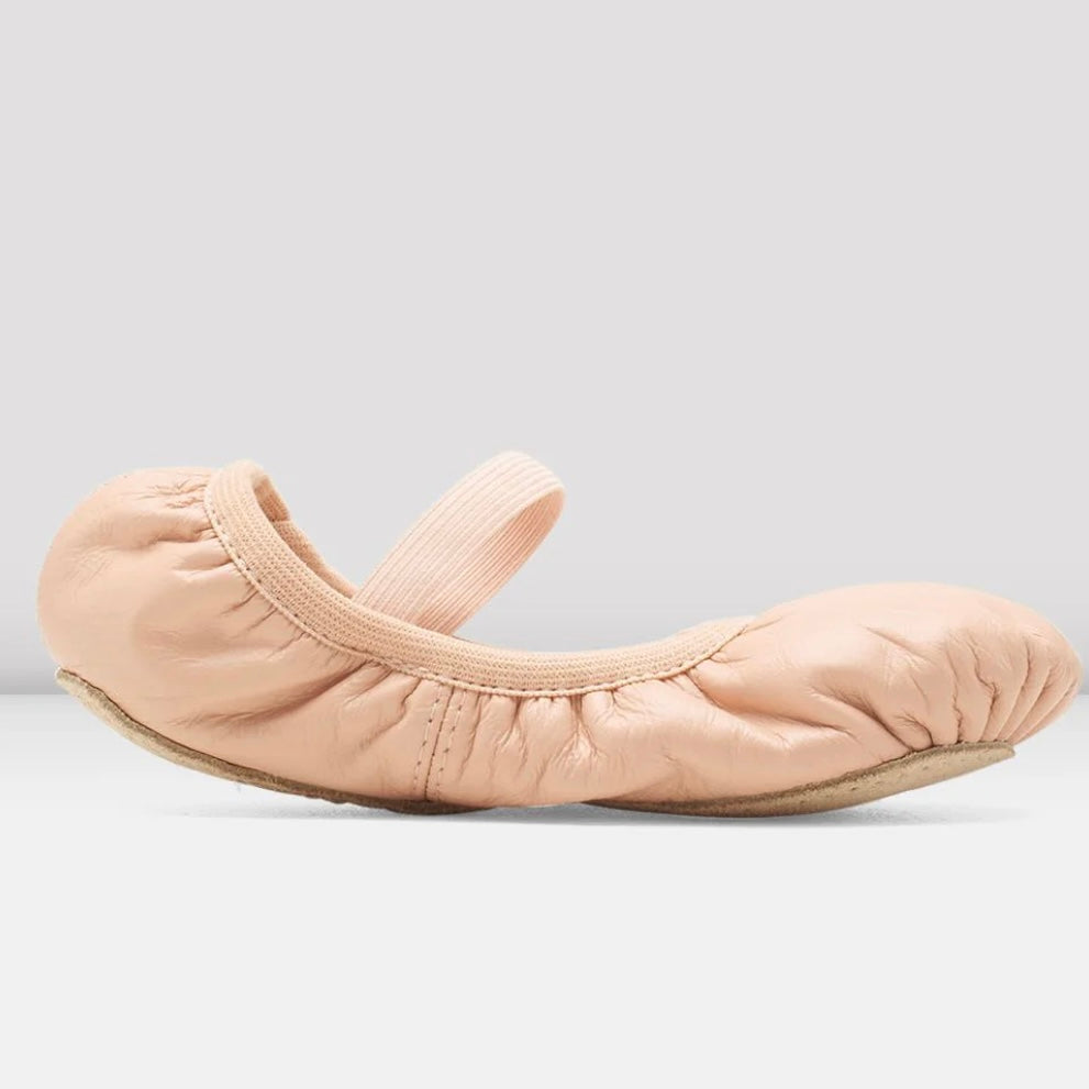 Bloch Adults “Giselle” Elasticated Leather Full Sole Ballet Shoe - Pink