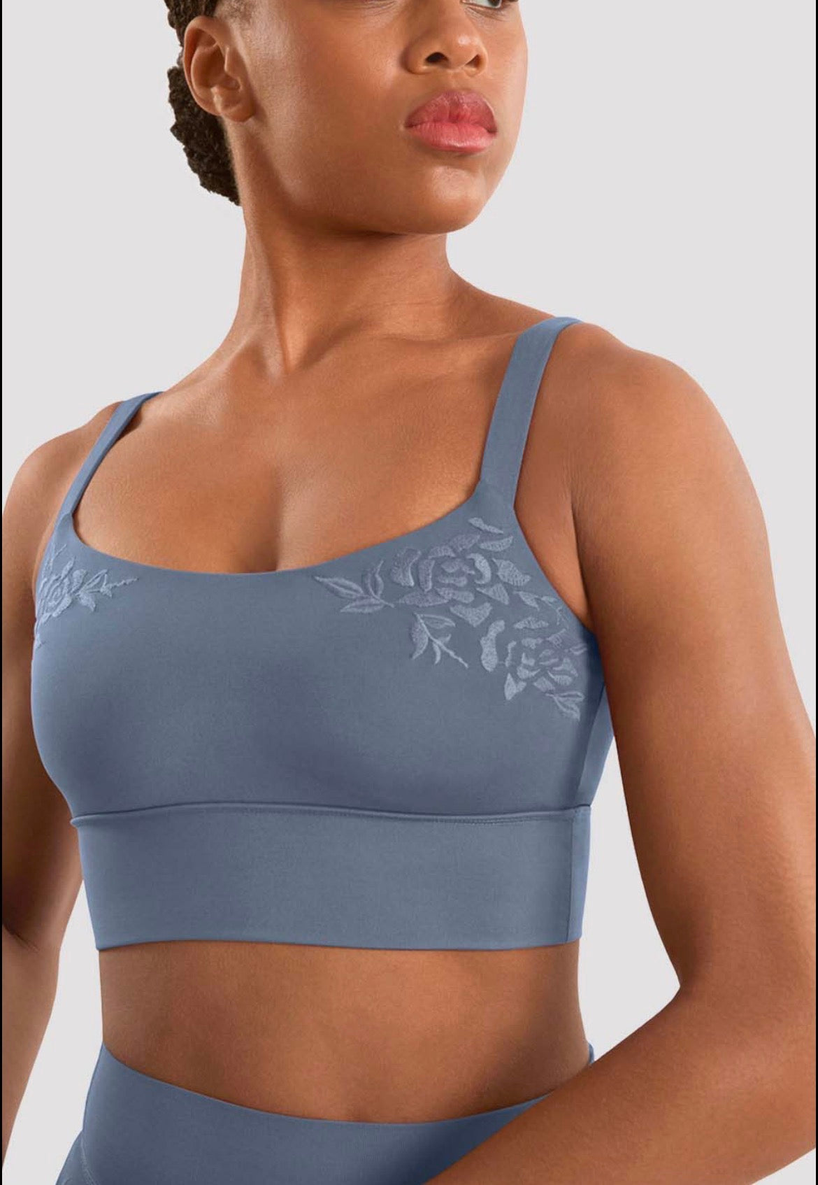 Mirella Cami Crop Top - Dusty Grey