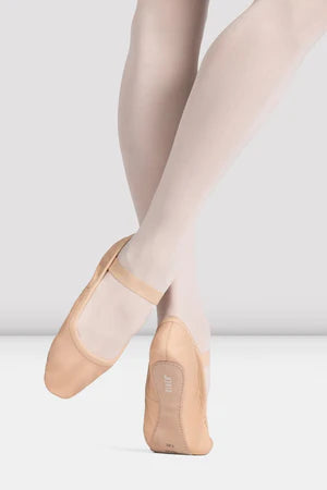 Bloch Childrens ‘Arise II’ Leather Full Sole Ballet Shoe - Pink