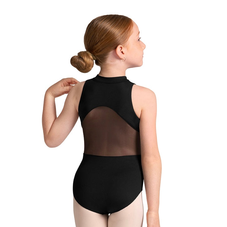 Bloch Tweens Cayla Zip Front Leotard - Black