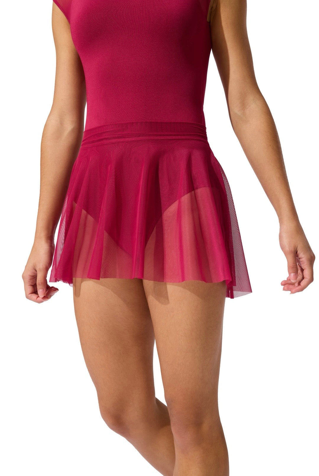 Capezio Tweens Damask Skirt - Rosebud Red