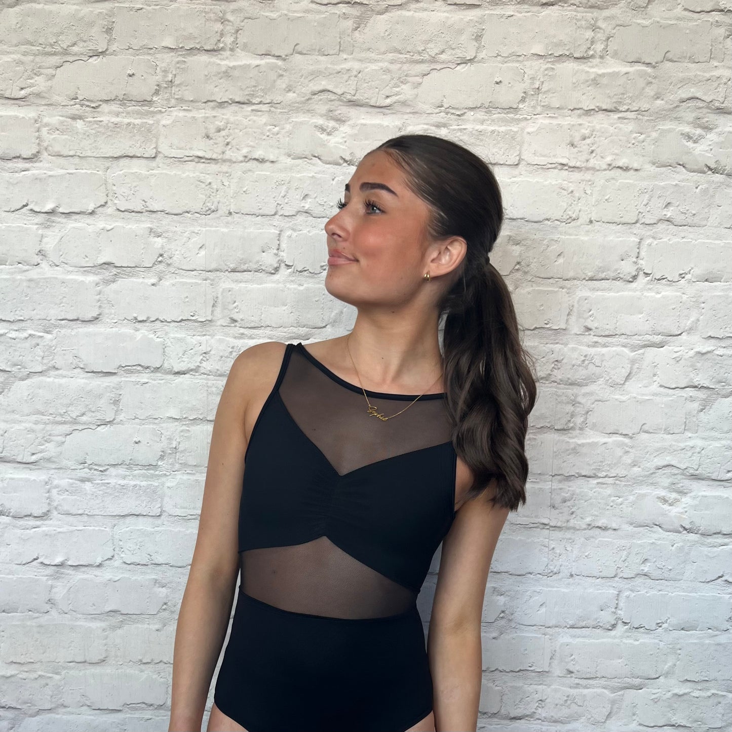 So Danca Tyler Peck Mesh Leotard - Black