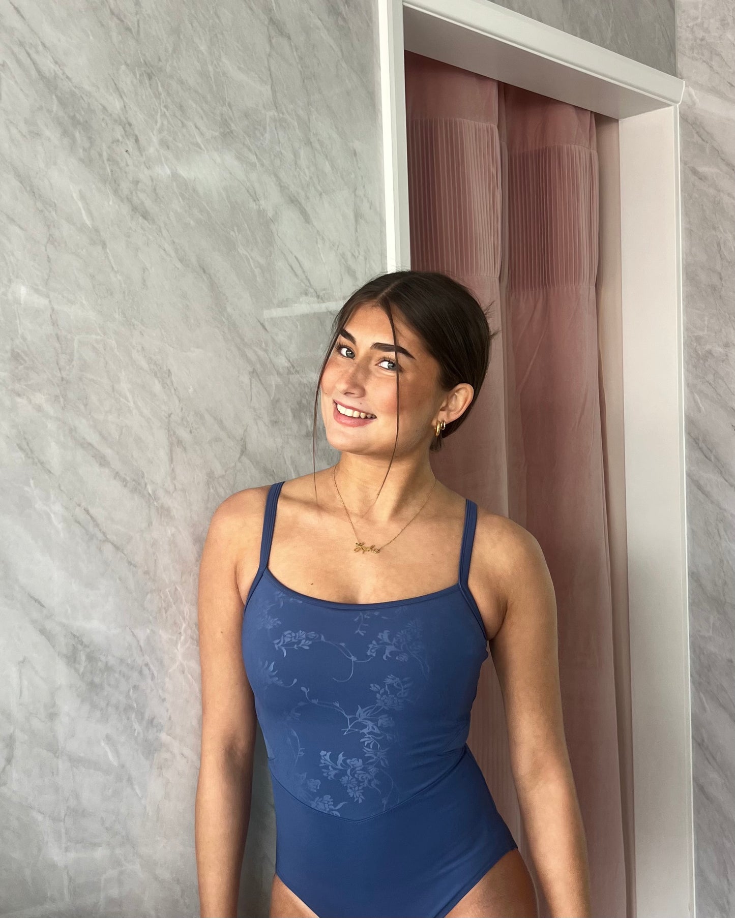 Bloch Anna Camisole Leotard - Eclipse Blue