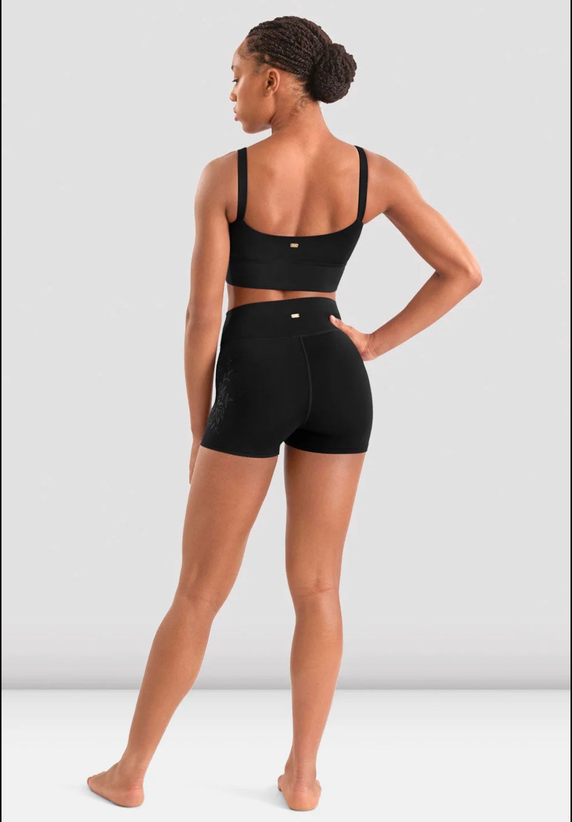 Mirella Cami Crop Top - Black