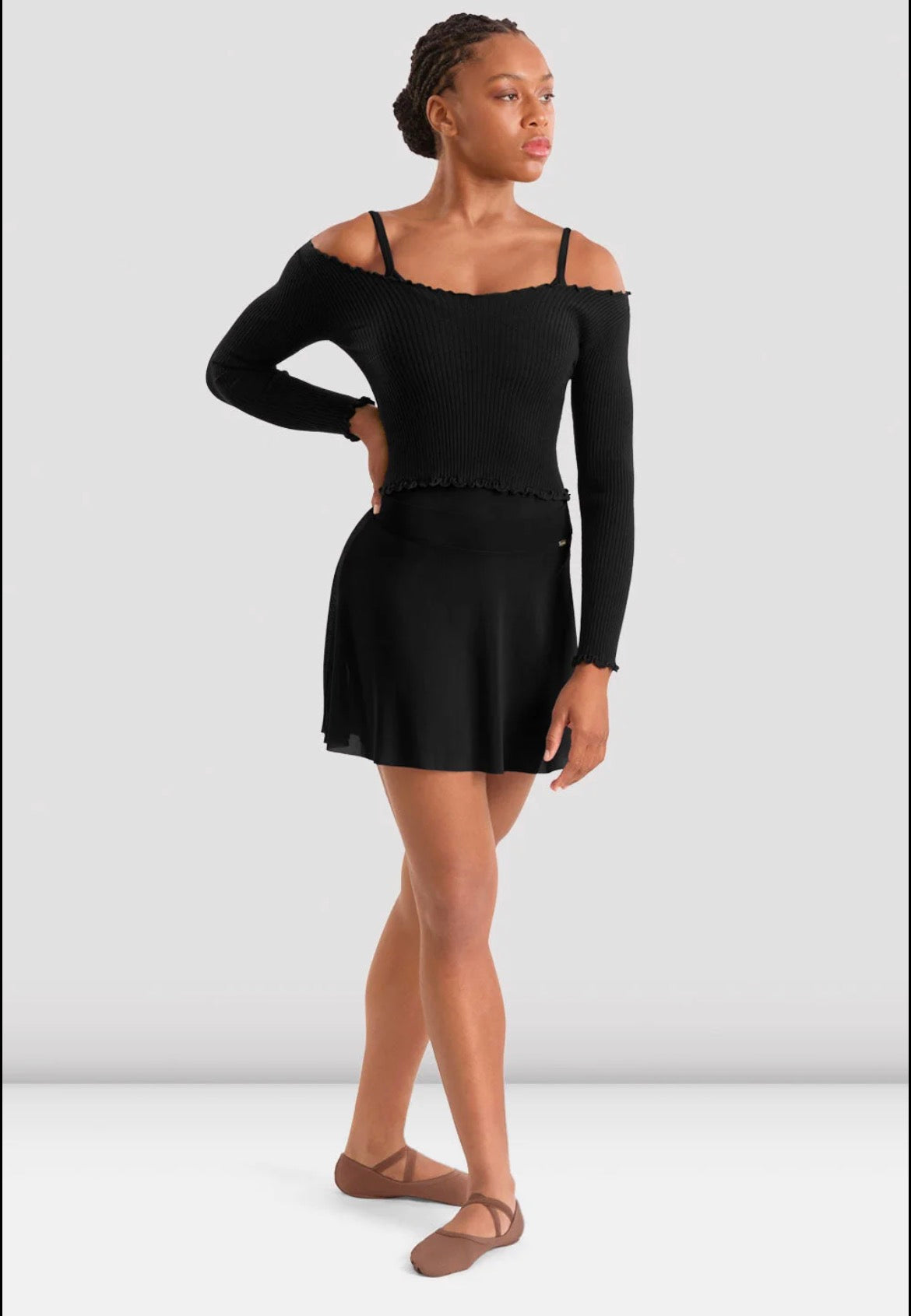 Mirella Mesh  Skirt - Black