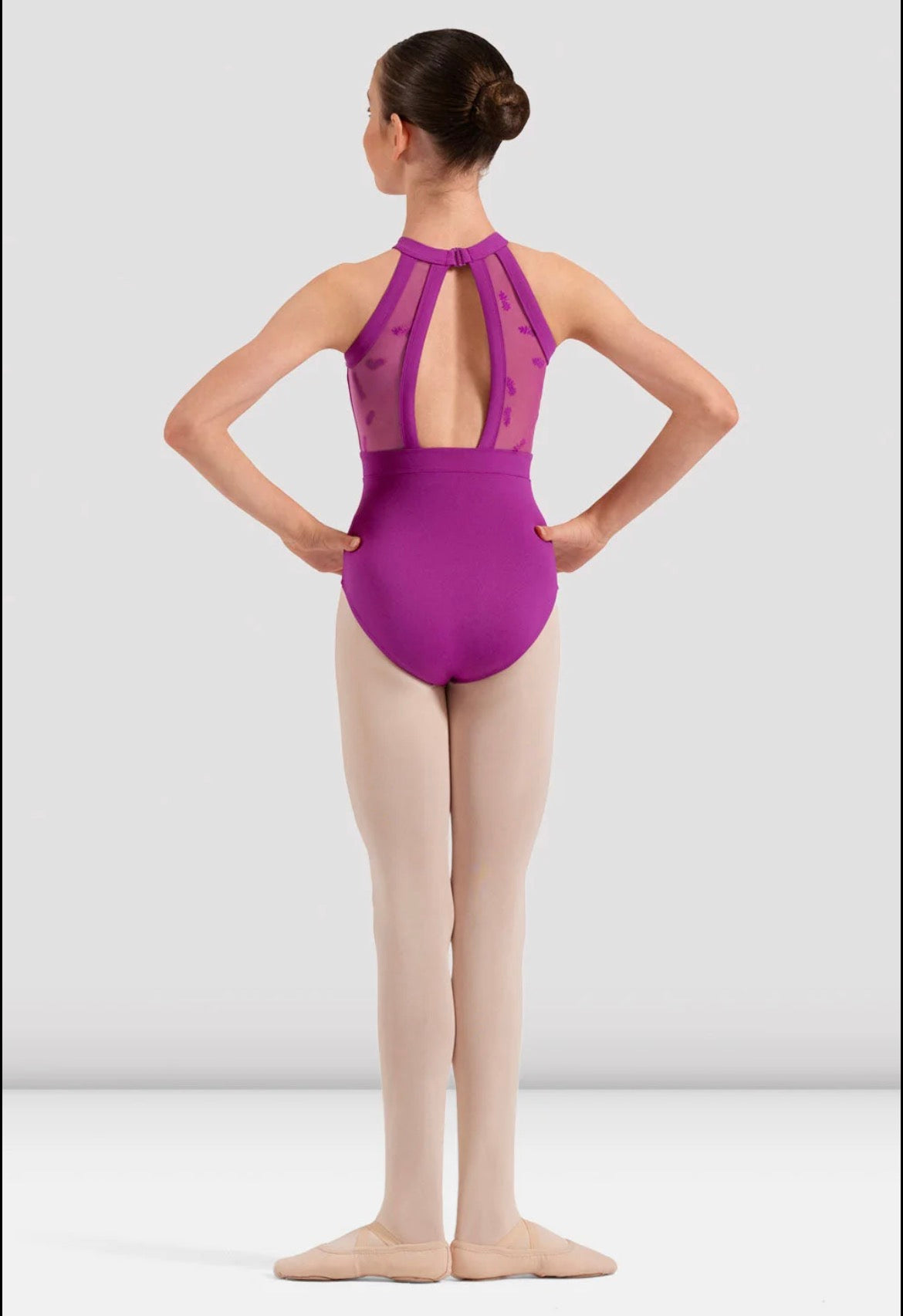 Bloch Girls Ella Floral Halterneck Leotard