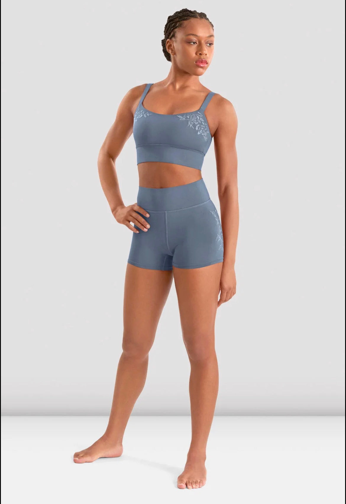 Mirella Cami Crop Top - Dusty Grey