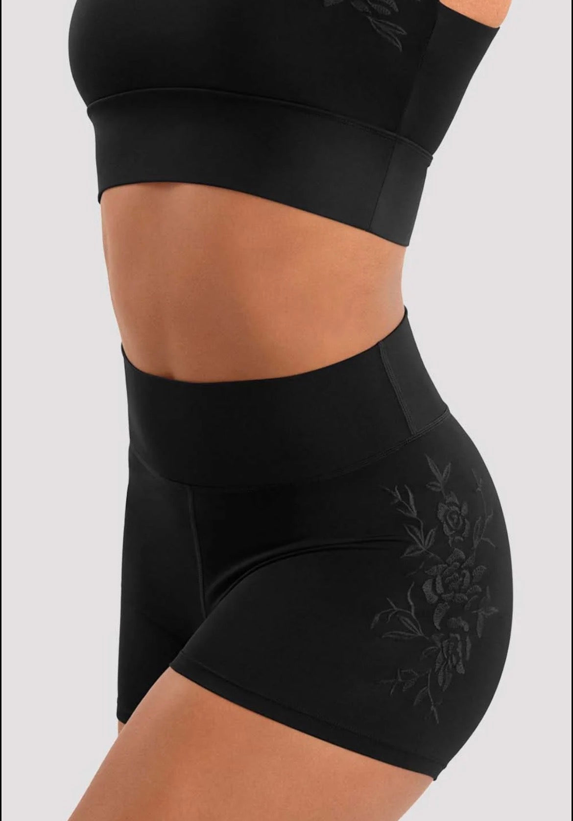 Mirella Hi Waist Shorts - Black