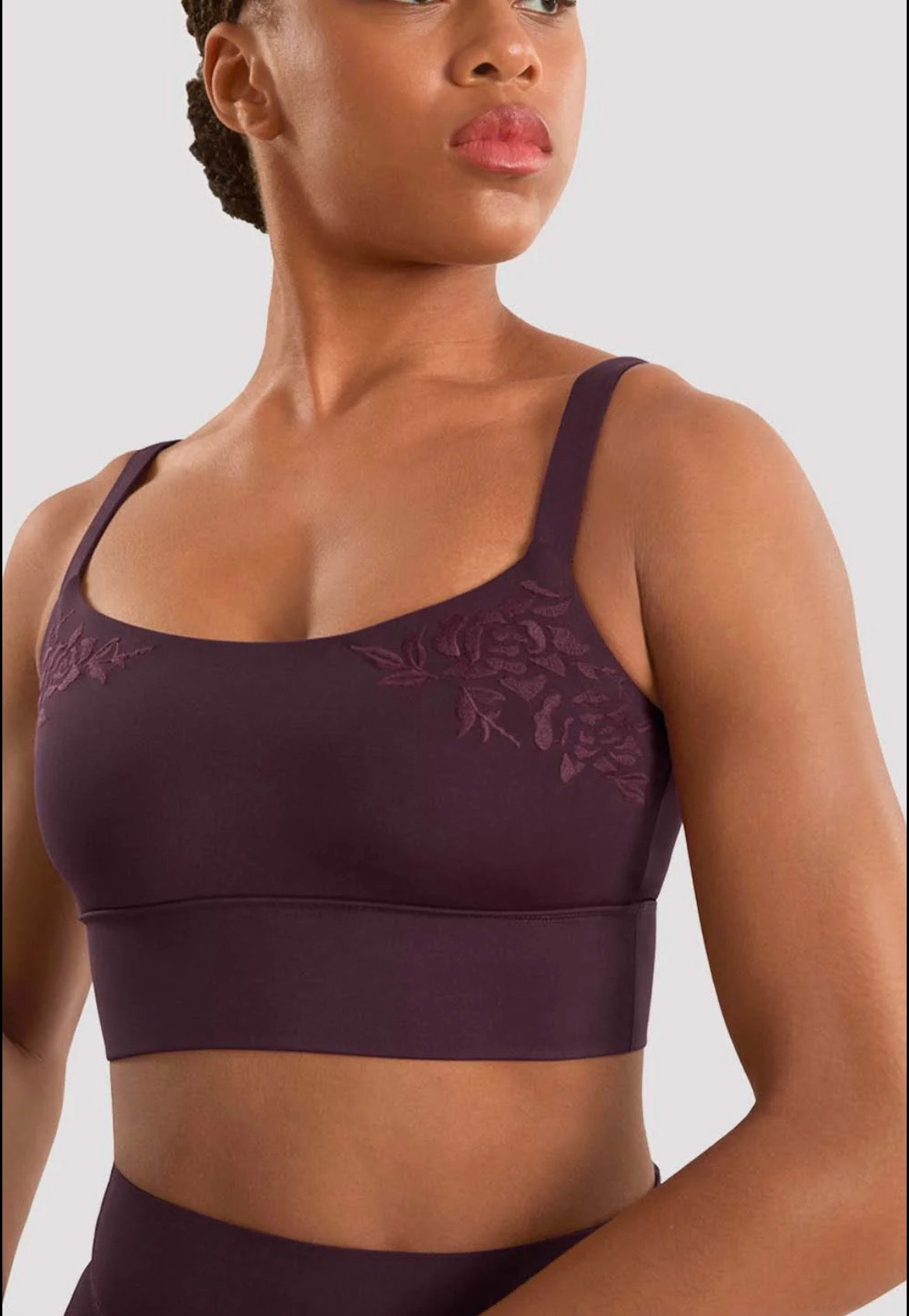 Mirella Cami Crop Top - Merlot