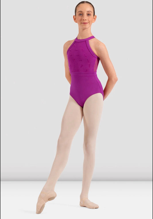Bloch Girls Ella Floral Halterneck Leotard