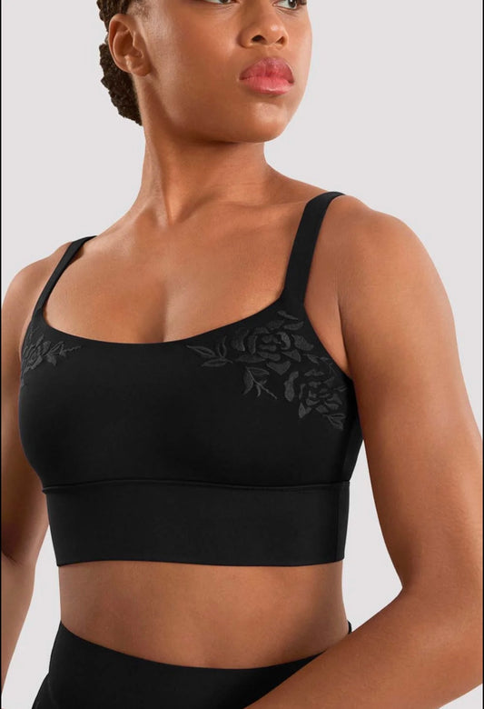 Mirella Cami Crop Top - Black
