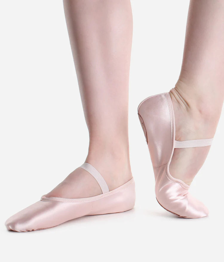 So Danca Ladies Satin Split Sole Ballet Shoe BAE15 - Pink