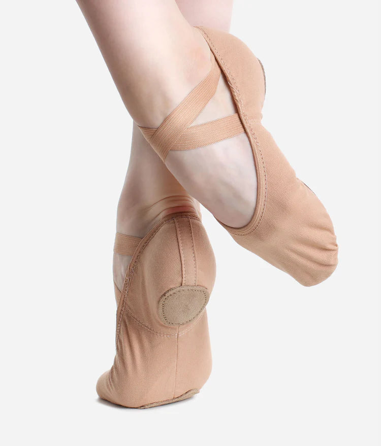 So Danca Canvas Split Sole Ballet Shoes - Nude SD16