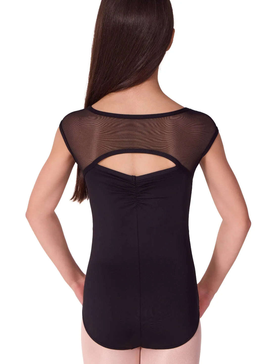 Capezio Tweens Sea Star Pearl Cap Sleeve Leotard - Black F12581C