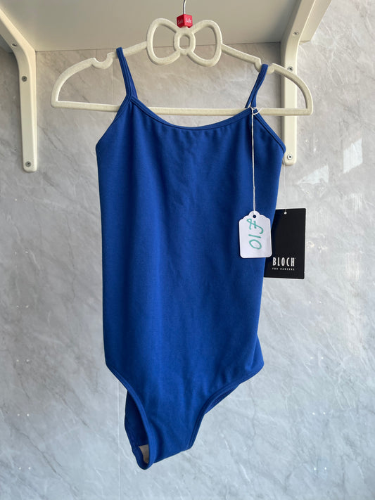 Thin strap cami leotard royal blue