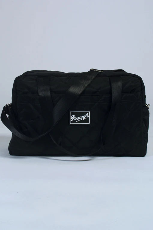 Pineapple Black Quilted Holdall Bag