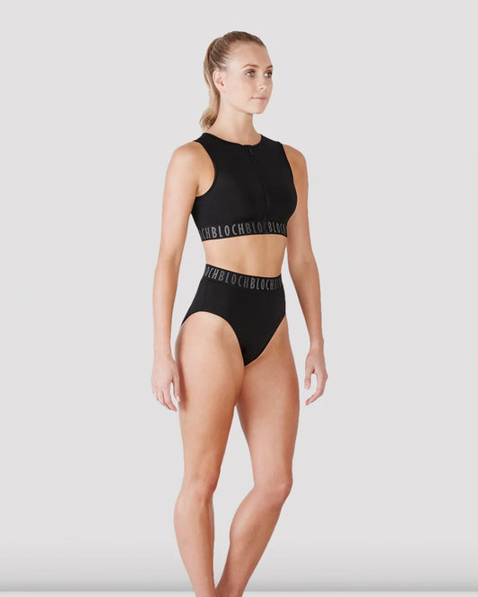 Bloch Ladies Remy Crop Top - Black
