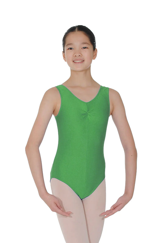 RV Lycra Ruched Front Leotard - Vert Green